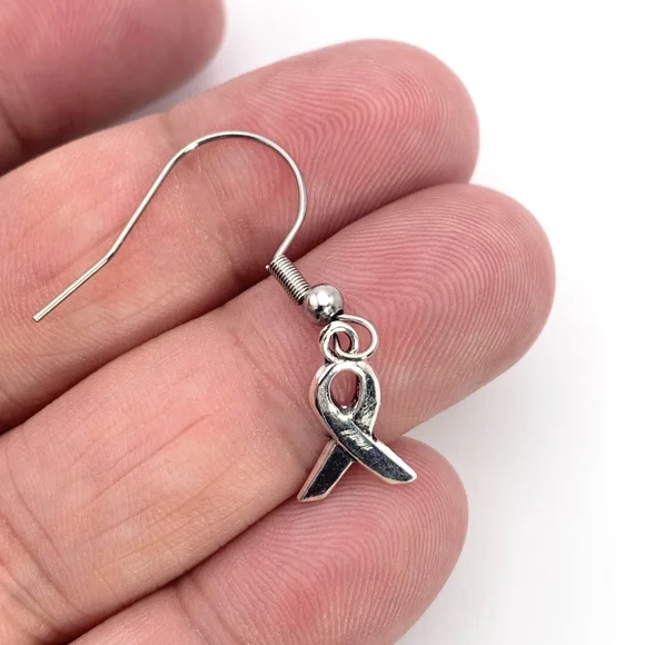 Awareness Ribbon Earrings - Picture 3 of 5